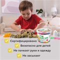 Песок для лепки кинетический песочный 3000 г, 3 формочки, лопатка, грабли, ведро, BRAUBERG KIDS, 665480 665480