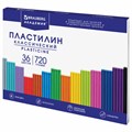 Пластилин классический BRAUBERG "АКАДЕМИЯ КЛАССИЧЕСКАЯ", 36 цветов, 720 г, СТЕК, ВЫСШЕЕ КАЧЕСТВО, 106425 106425