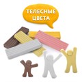 Пластилин классический ЮНЛАНДИЯ "ВЕСЁЛЫЙ ШМЕЛЬ", 36 цветов, 720 грамм, СО СТЕКОМ, ВЫСШЕЕ КАЧЕСТВО, 106434 106434