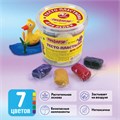 Пластилин на растительной основе (тесто для лепки) ПИФАГОР, 7 цветов, 210 г, пластиковый стакан, 104544 104544
