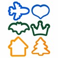 Пластилин-тесто для лепки BRAUBERG KIDS, 12 цветов., 600 г, 6 формочек, 1 скалка, ведерко, 106721 106721