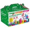 Пластилин-тесто для лепки BRAUBERG KIDS, 34 шт., 1700 г, 2 стека, 10 формочек, 4 штампика, 1 скалка, 10 пакетиков для хранения, 106723 106723