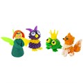 Пластилин-тесто для лепки BRAUBERG KIDS, 4 цвета, 200 г, яркие классические цвета, крышки-штампики, 106714 106714