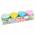 Пластилин-тесто для лепки BRAUBERG KIDS, 4 цвета, 560 г, пастельные цвета, крышки-штампики, 106717 106717