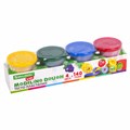Пластилин-тесто для лепки BRAUBERG KIDS, 4 цвета, 560 г, яркие классические цвета, крышки-штампики, 106715 106715