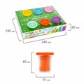 Пластилин-тесто для лепки BRAUBERG KIDS, 6 цветов, 300 г, 10 формочек, шприц, стек, крышки-штампики, 106719 106719