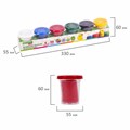 Пластилин-тесто для лепки BRAUBERG KIDS, 6 цветов, 300 г, яркие классические цвета, крышки-штампики, 106718 106718