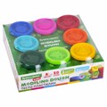 Пластилин-тесто для лепки BRAUBERG KIDS, 8 цветов, 400 г, яркие классические цвета, крышки-штампики, 106720 106720