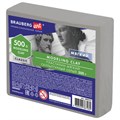 Пластилин скульптурный BRAUBERG ART CLASSIC, серый, 0,5 кг, мягкий, 106513 106513
