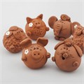 Масса керамическая для лепки ОСТРОВ СОКРОВИЩ, 250 г, терракотовая, 228730 228730