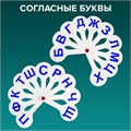 Веер-касса (гласные, согласные и цифры) ПИФАГОР, набор 3 шт., европодвес, 227394 227394