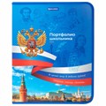 Папка-портфолио школьника, А4, на молнии, 8 вкладышей, обложка твердая, СИМВОЛИКА, BRAUBERG, 115243 115243