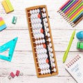Счеты Абакус (соробан) белые ЮНЛАНДИЯ "Ментальная арифметика", 13 разрядов, кнопка обнуления, 106238 106238