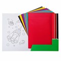 Цветная бумага А4 мелованная, 10 листов 10 цветов, в папке, HATBER "Creative Set", 195х280 мм, 008826, 10Бц4м_05930 126928