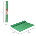 Бумага гофрированная/креповая, 110 г/м2, 50х250 см, зеленая, ОСТРОВ СОКРОВИЩ, 129151 129151