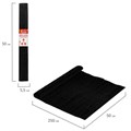Бумага гофрированная/креповая, 110 г/м2, 50х250 см, черная, в рулоне, ОСТРОВ СОКРОВИЩ, 112543 112543
