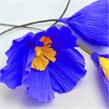 Бумага гофрированная/креповая, 32 г/м2, 50х250 см, синяя, в рулоне, BRAUBERG, 126535 126535