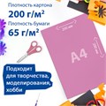 Набор картона и бумаги A4 мелованные (белый 10 л., цветной и бумага по 20 л.,10 цветов), BRAUBERG, 113567 113567