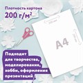Картон белый А4 немелованный, 10 листов, в папке, ЮНЛАНДИЯ, 200х290 мм, "Лебедь", 115639 115639