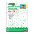 Картон цветной А4 МЕЛОВАННЫЙ, 24 листа, 12 цветов, в папке, BRAUBERG KIDS, M.Craft, 200х290 мм, 116417 116417