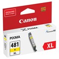Картридж струйный CANON (CLI-481Y XL) для PIXMA TS704 / TS6140, желтый, ресурс 512 страниц, оригинальный, 2046C001 363220