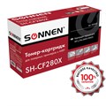 Картридж лазерный SONNEN (SH-CF280X) для HP LaserJet Pro M401/M425, ВЫСШЕЕ КАЧЕСТВО, ресурс 6500 стр., 362438 362438