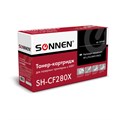 Картридж лазерный SONNEN (SH-CF280X) для HP LaserJet Pro M401/M425, ВЫСШЕЕ КАЧЕСТВО, ресурс 6500 стр., 362438 362438