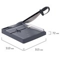 Резак сабельный BRAUBERG KATANA TSP-430, А4, на 30 л., длина реза 300 мм, пластиковое основание, 532983 532983