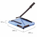 Резак сабельный BRAUBERG TS412 SABER, на 12 л., длина реза 300 мм, металлическое основание, A4, 531800 531800
