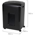 Уничтожитель (шредер) BRAUBERG 1525X, 4 уровень секретности, фрагменты 4х40 мм, 15 листов, корзина 25 литров, 532151 532151