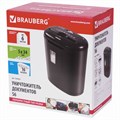 Уничтожитель (шредер) BRAUBERG S6, 3 уровень секретности, фрагменты 5х34 мм, 6 листов, корзина 16 литров, 530963 530963