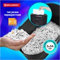 Уничтожитель (шредер) BRAUBERG S6, 3 уровень секретности, фрагменты 5х34 мм, 6 листов, корзина 16 литров, 530963 530963
