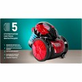 Пылесос CENTEK CT-2531 с контейнером "циклон", 1800 Вт, мощность всасывания 350 Вт, черный/красный 457597
