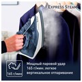 Утюг TEFAL FV2837E0, 2400 Вт, керамическое покрытие, самоочистка, синий 456501