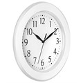 Часы настенные TROYKATIME (TROYKA) 122211201, круг, белые, белая рамка, 30х30х3,8 см 456777