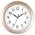 Часы настенные TROYKATIME (TROYKA) 122281201, круг, белые, золотая рамка, 30х30х3,8 см 456778
