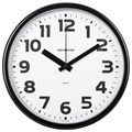 Часы настенные TROYKATIME (TROYKA) 91900945, круг, белые, черная рамка, 23х23х4 см 452286