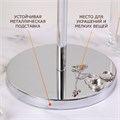 Зеркало косметическое настольное круглое, диаметр 17 см, двустороннее с увеличением, BRABIX, 602852 602852