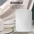 Зеркало настольное BRABIX, 19х16 см, двустороннее, с увеличением, прозрачная рамка, 607423 607423