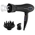 Фен BRAYER BR3001, 2200 Вт, 6 скоростей, 8 температурных режимов, сенсорное управление, серый 456102