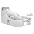 Фен для волос настенный KSITEX F-1400 WC, 1400 Вт, пластик/металл, 2 скорости, белый 601804