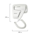 Фен для волос настенный SONNEN HD-2101 ULTRA PLUS, 1300 Вт, 2 скорости, белый, 608481 608481