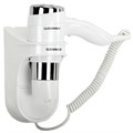 Фен для волос настенный SONNEN HD-2112 EXTRA POWER, 1600 Вт, 2 скорости, белый/хром, 608480 608480