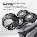 Электробритва POLARIS PMR 0305R PRO 5, 3 головки, аккумулятор, сухое и влажное бритье, черная, 51919 456716
