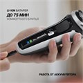 Электробритва POLARIS PMR 0305R PRO 5, 3 головки, аккумулятор, сухое и влажное бритье, черная, 51919 456716