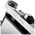 Электрогриль BRAYER BR2002, 2000 Вт, съемные панели, регулировка температуры, серебро/черный 456098