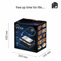 Электрогриль VIXTER ECG-1212, 2000 Вт, съемные панели, регулировка температуры, серебро/черный 456705