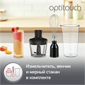 Блендер погружной MOULINEX Optitouch DD833810, 600 Вт, 16 скоростей, 3 насадки, стакан, черный, 7211002825 456474