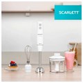 Блендер погружной SCARLETT SC-HB42F06, 850 Вт, 2 скорости, 3 насадки, стакан, белый 457191