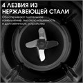 Блендер стационарный BQ (БИ-КЬЮ) SB1008, 1000 Вт, 2 скорости, чаша 1,5 л, пластик, черный/белый, 86192480 457482